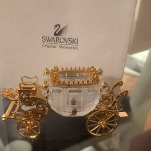 Swarovski Crystal Memories Gold Carriage